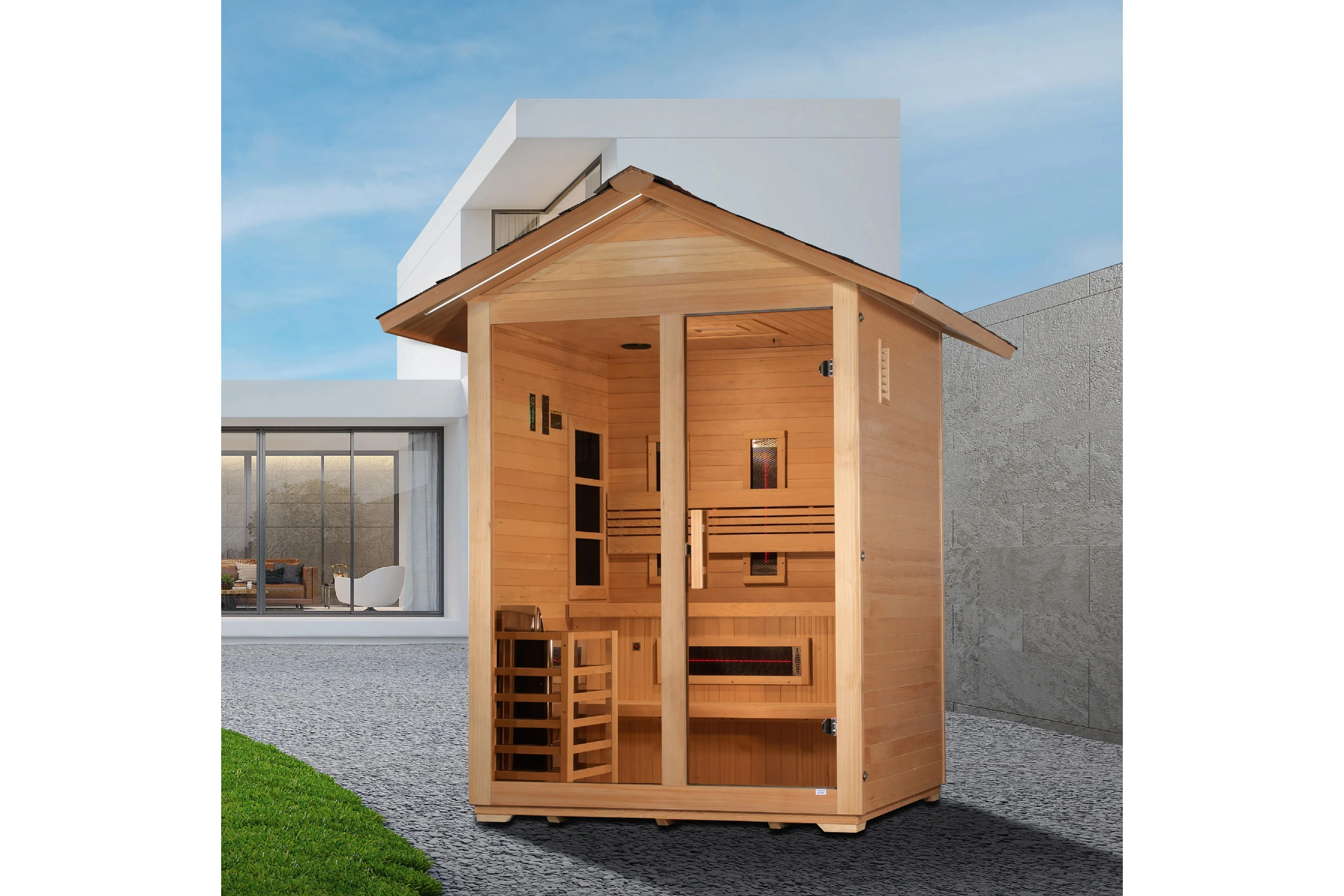 Golden Designs "Carinthia" 3-Person Hybrid Outdoor Sauna