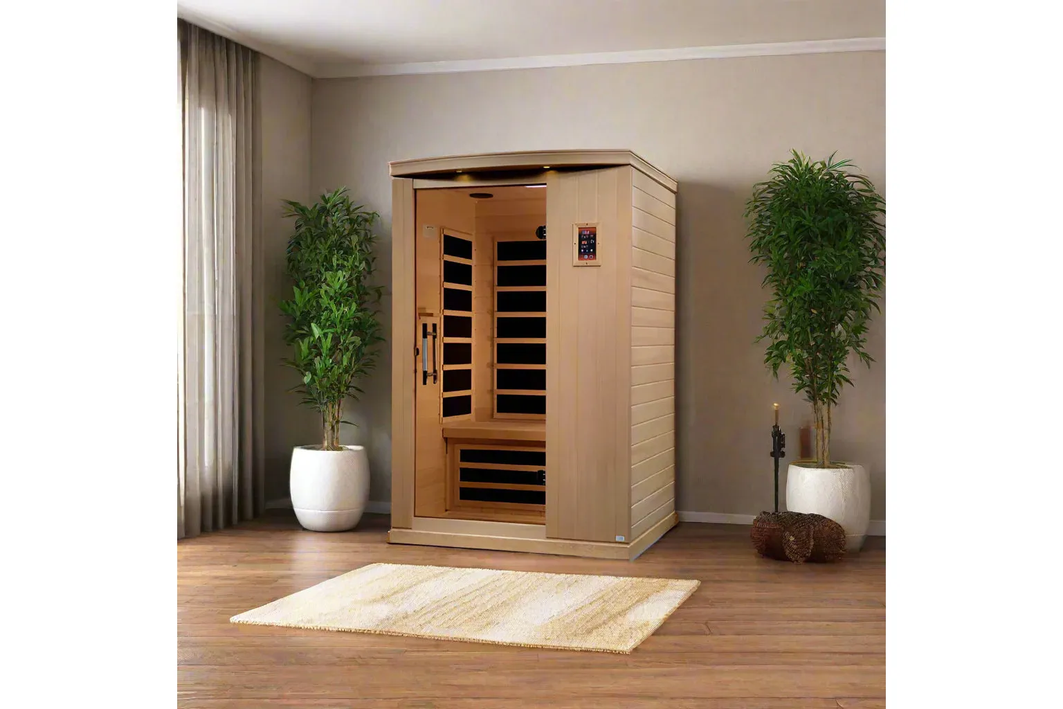 Golden Designs "Venice Elite" 2-Person Ultra Low EMF FAR Infrared Sauna (Wheelchair Accessible)