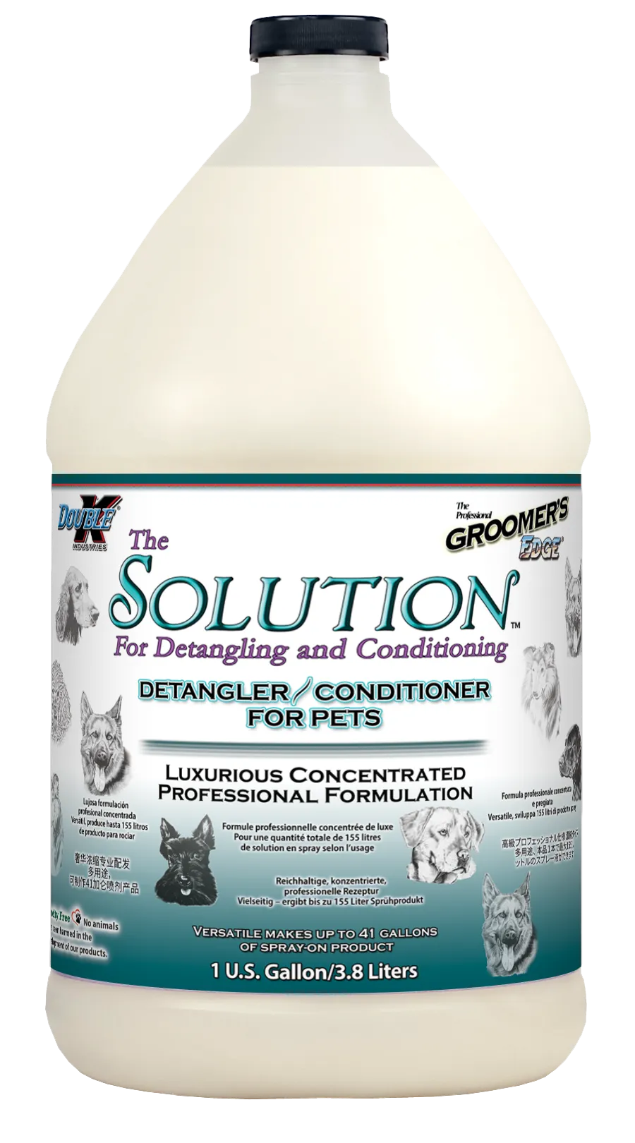 Groomer's Edge Solution for Detangling & Condition - Gallon