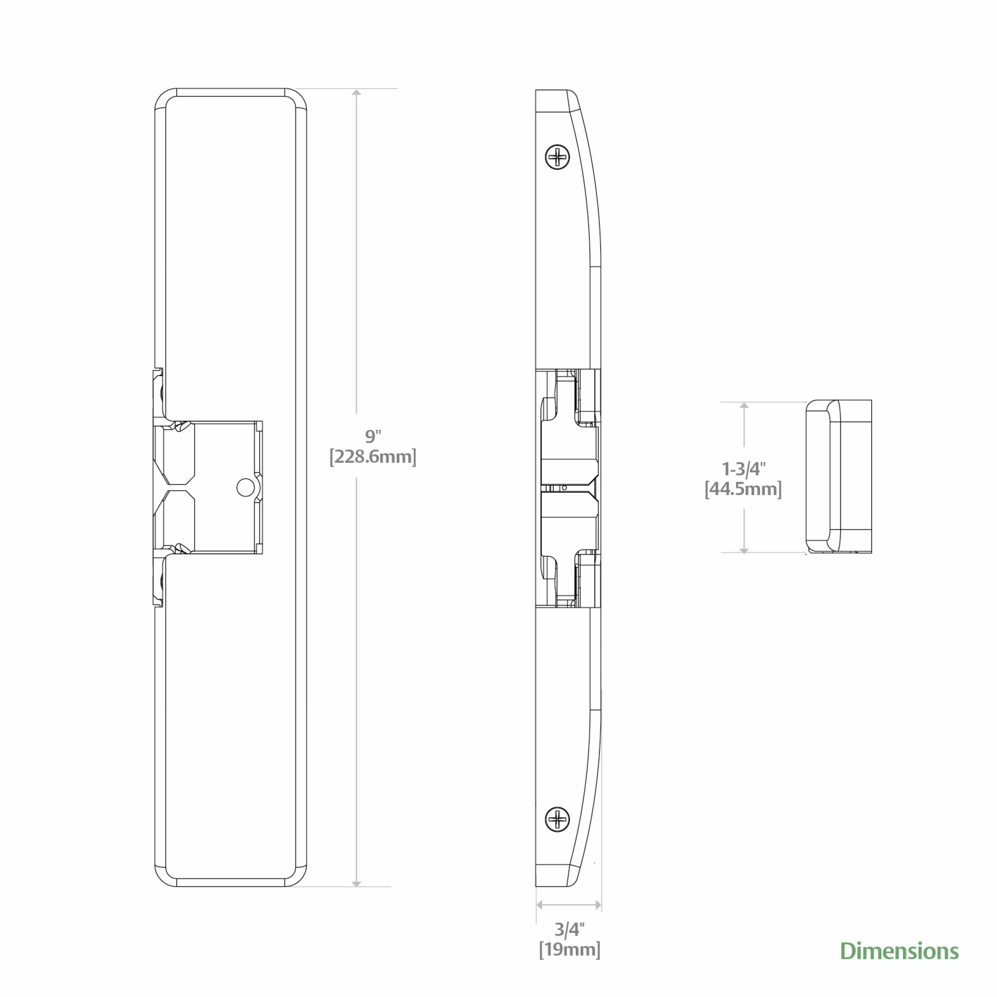 HES 9600-630 9600 Series Surface Mounted Electric Strike, Windstorm Resistant, Satin Stainless Steel