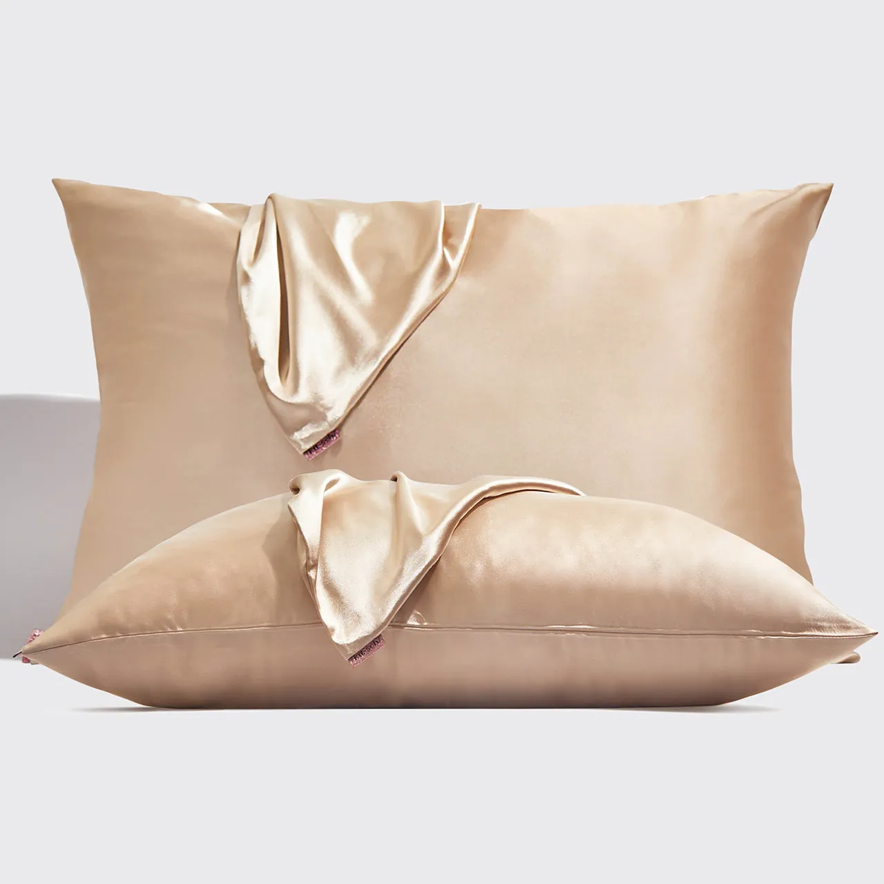 Holiday Satin Standard Pillowcase 2pc - Champagne