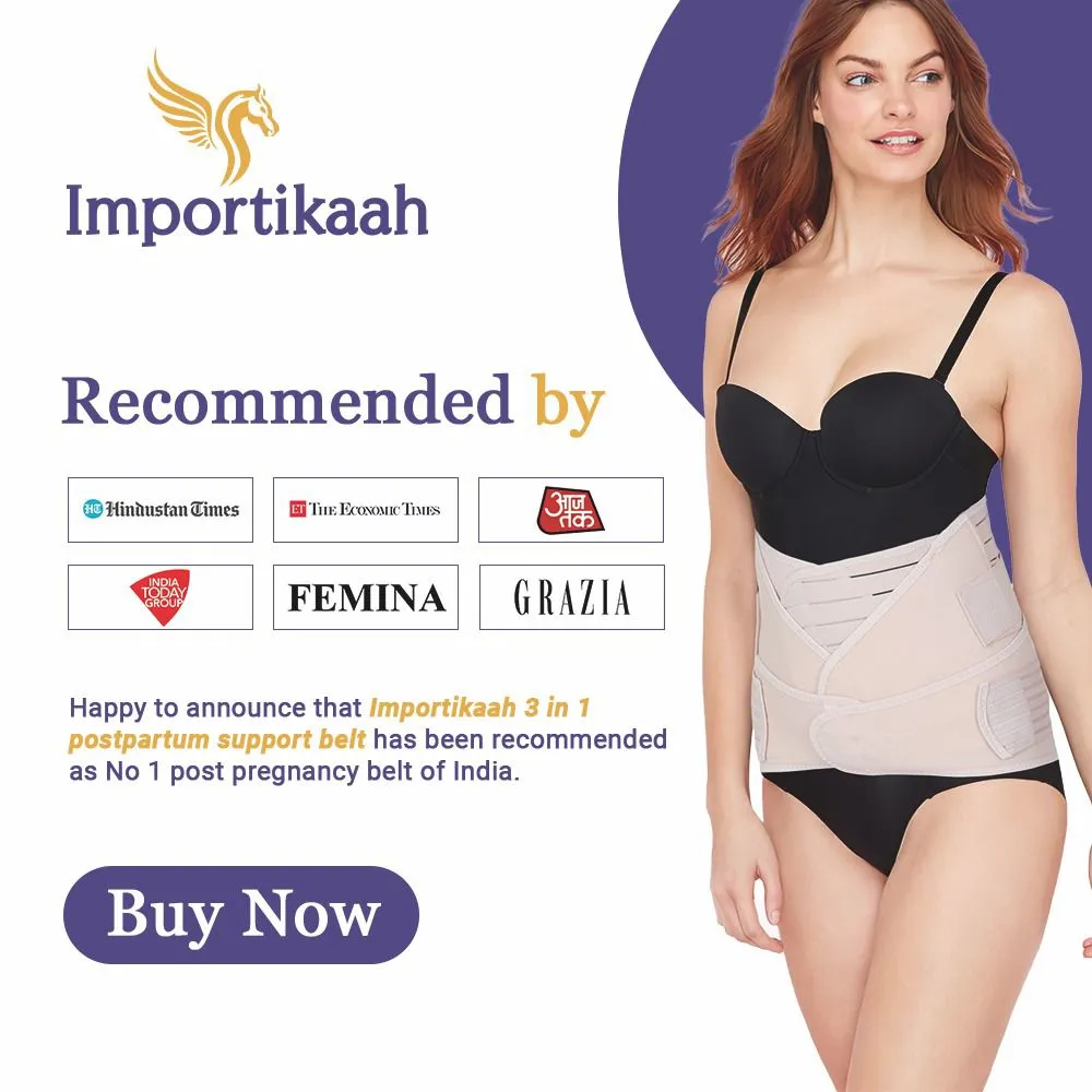 Importikaah 3-in-1 Postpartum, Post Pregnancy Belt Wrap to Get New Mothers Back in Shape!