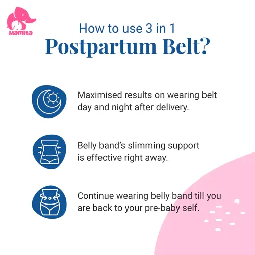 Importikaah 3-in-1 Postpartum, Post Pregnancy Belt Wrap to Get New Mothers Back in Shape!