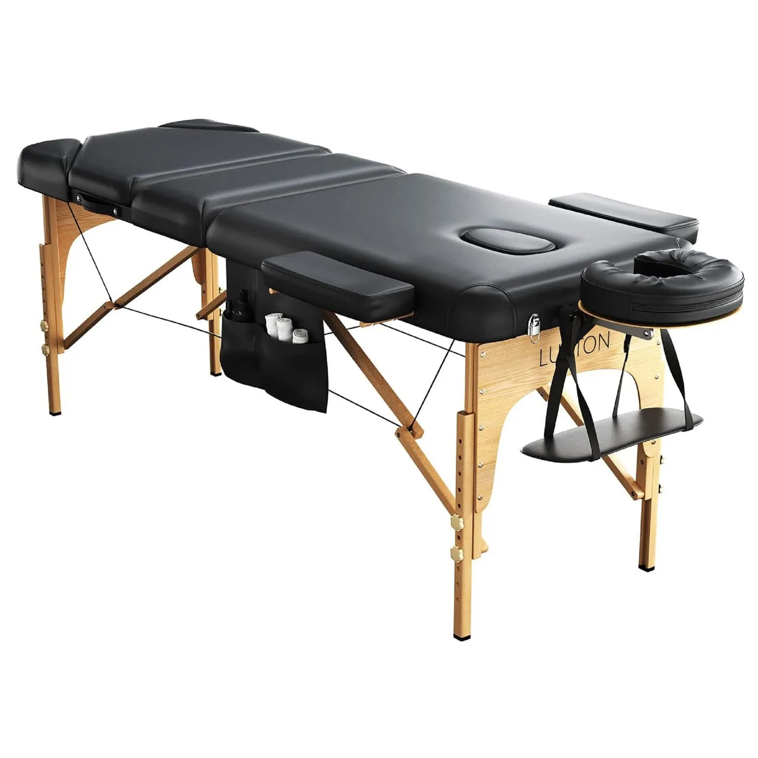 Luxton Home 3-Section Premium Memory Foam Massage Table