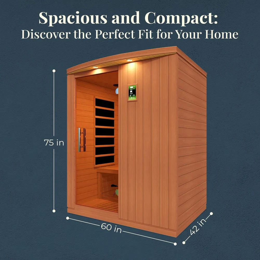 Madrid Elite 3 Person Low EMF Infrared Therapy Home Sauna