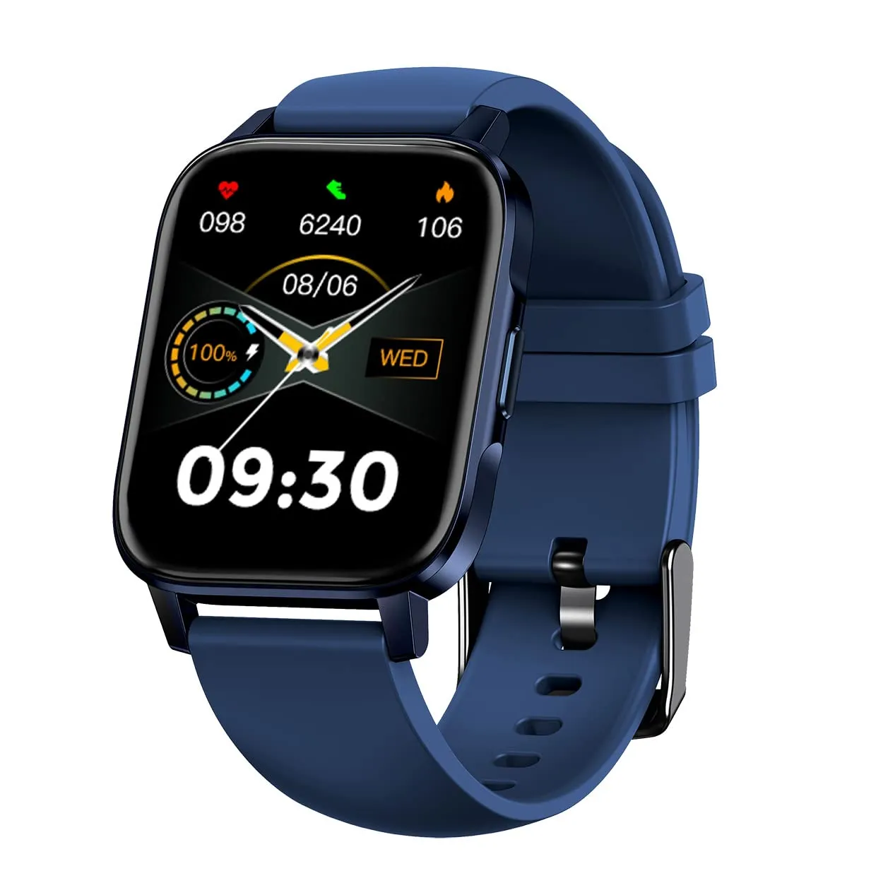 Maxima Max Pro X5 Smartwatch-Premium Ultra Slim 1.7” HD Display with 15 Days Battery Life,IP68 Resistance,60  Watch Faces,Sleep&SpO2 Monitoring,Social Media alerts, Multiple Exercise Modes(Blue)