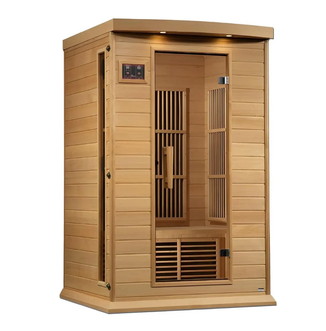 Maxxus 2 Person Near Zero EMF FAR Infrared Sauna - Canadian Hemlock