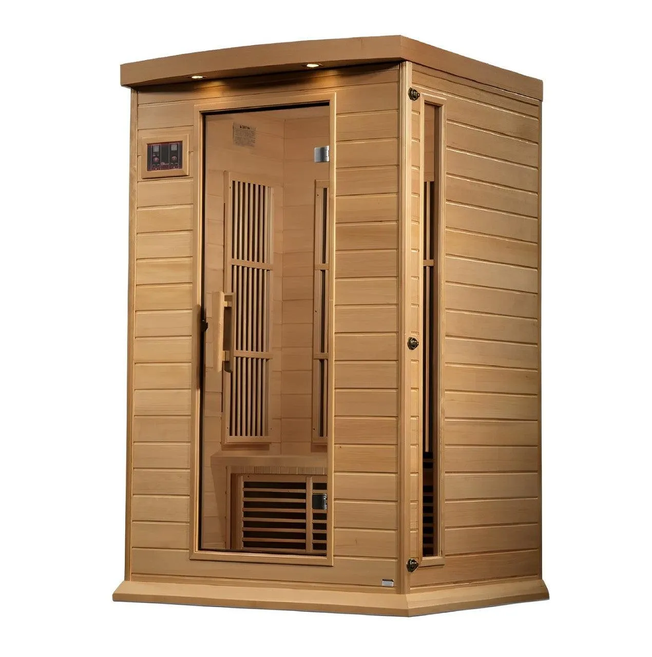 Maxxus 2 Person Near Zero EMF FAR Infrared Sauna - Canadian Hemlock