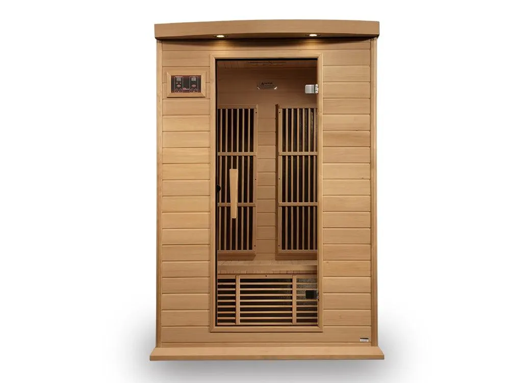 Maxxus 2 Person Near Zero EMF FAR Infrared Sauna - Canadian Hemlock