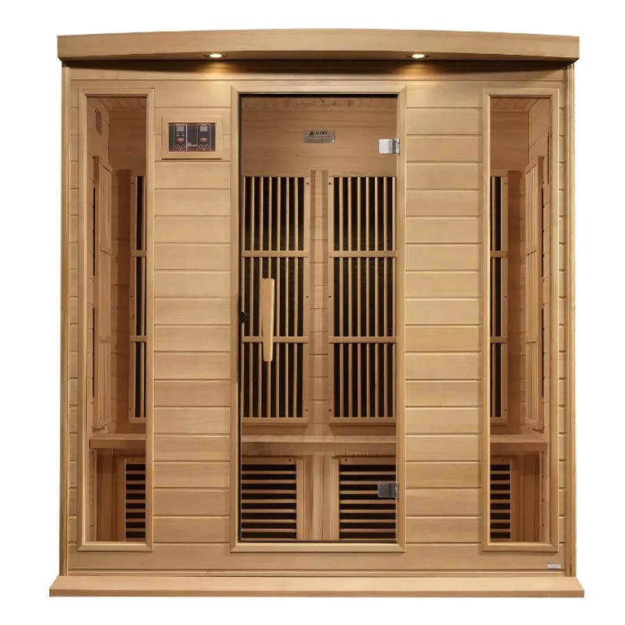 Maxxus 4-Person Low EMF FAR Infrared Sauna - Canadian Hemlock