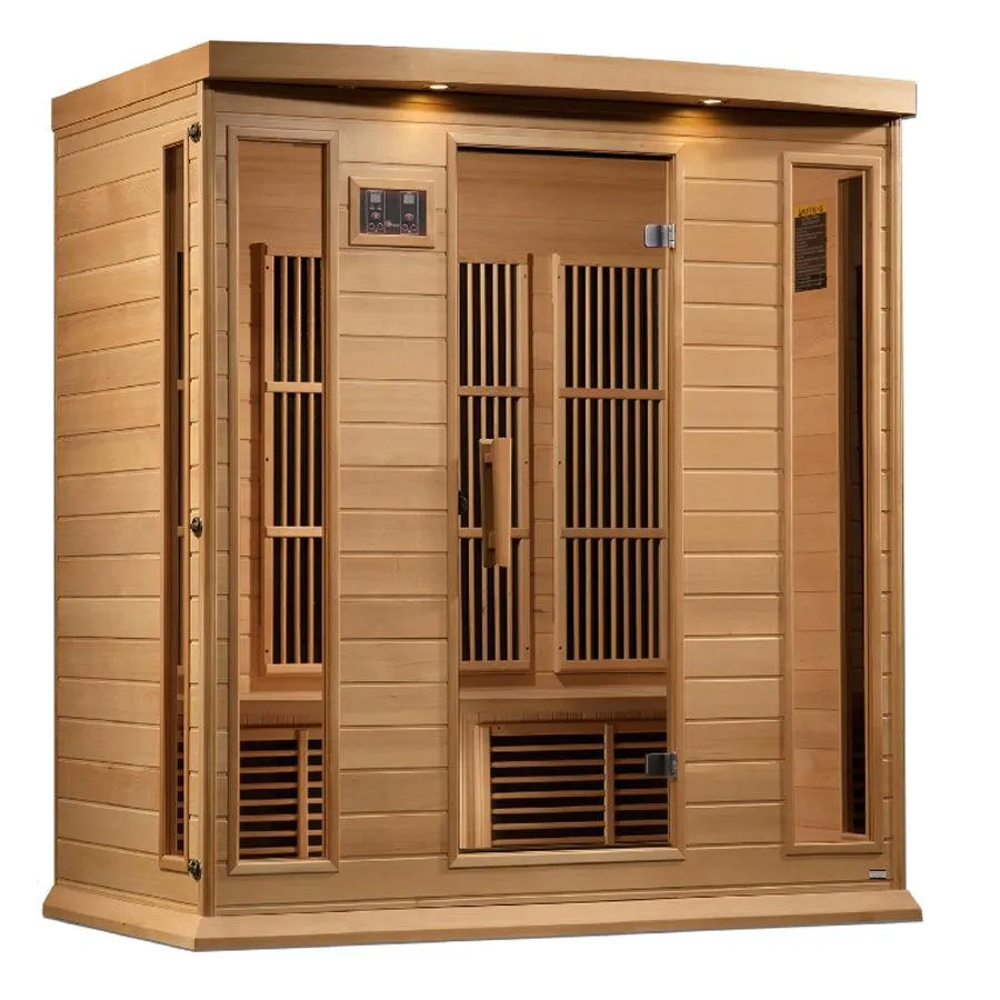 Maxxus 4-Person Low EMF FAR Infrared Sauna - Canadian Hemlock