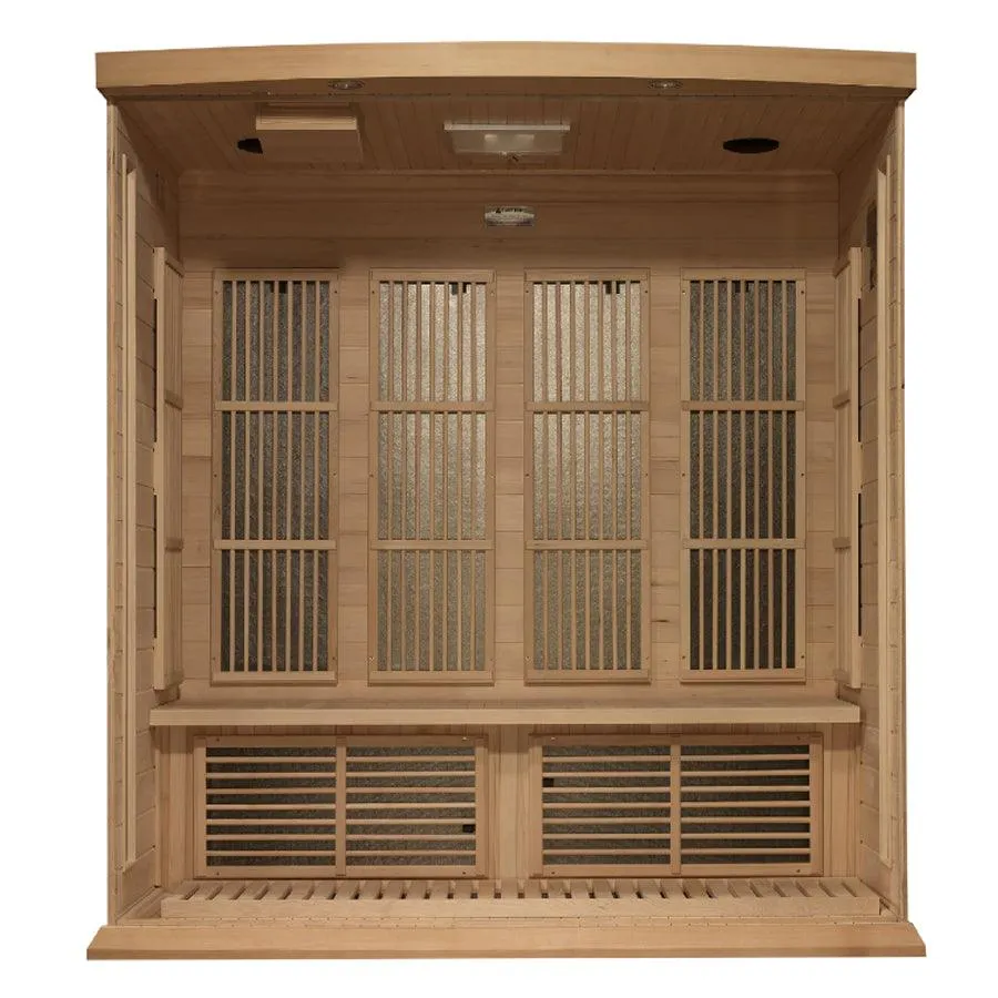 Maxxus 4-Person Low EMF FAR Infrared Sauna - Canadian Hemlock