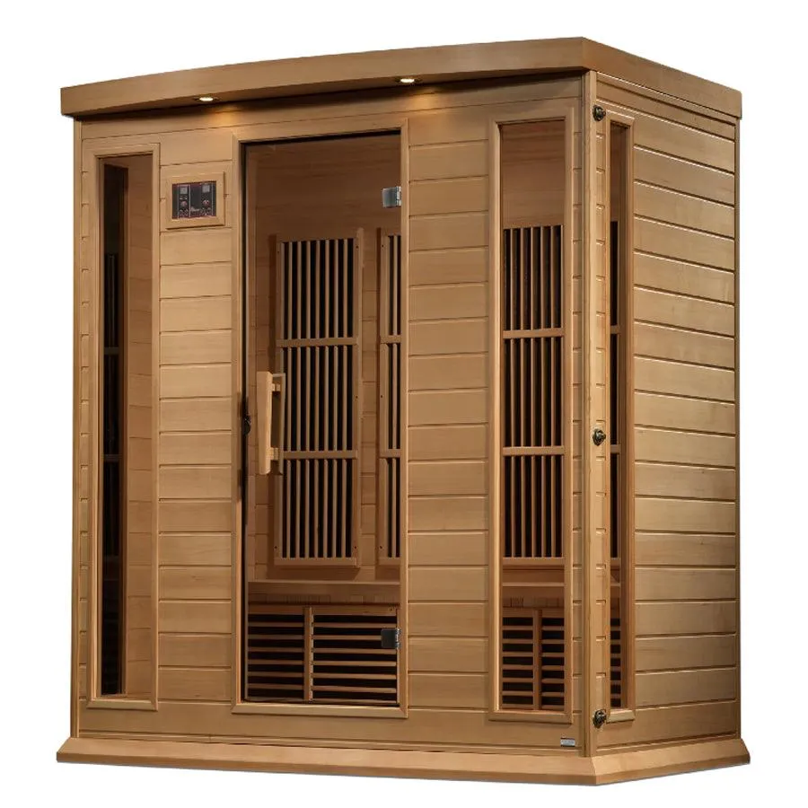 Maxxus 4-Person Low EMF FAR Infrared Sauna - Canadian Hemlock