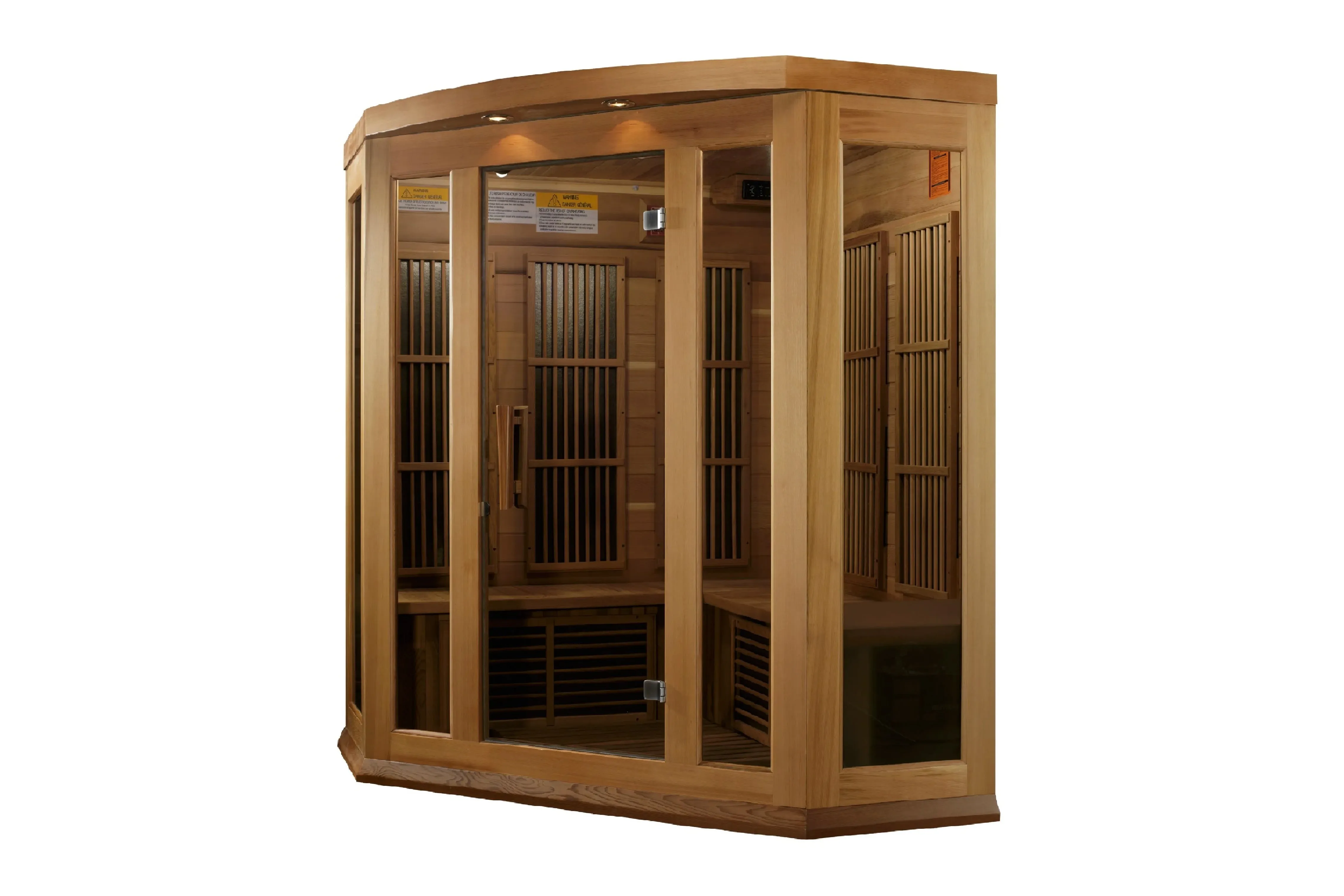 Maxxus "Avignon Edition" 3-Person Corner Near Zero EMF FAR Infrared Sauna