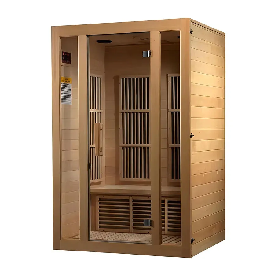 Maxxus "Seattle" 2 person Low EMF FAR Infrared Sauna - Canadian Hemlock