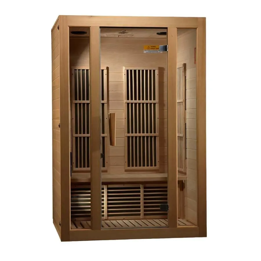 Maxxus "Seattle" 2 person Low EMF FAR Infrared Sauna - Canadian Hemlock