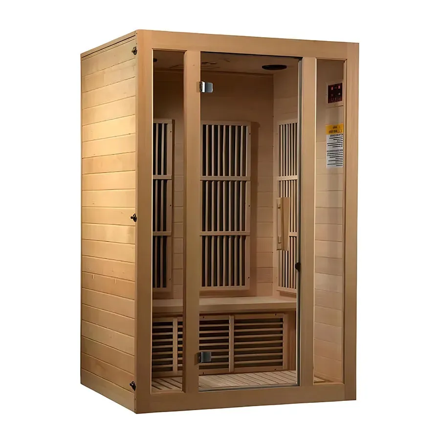 Maxxus "Seattle" 2 person Low EMF FAR Infrared Sauna - Canadian Hemlock