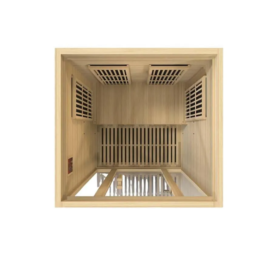 Maxxus "Seattle" 2 person Low EMF FAR Infrared Sauna - Canadian Hemlock