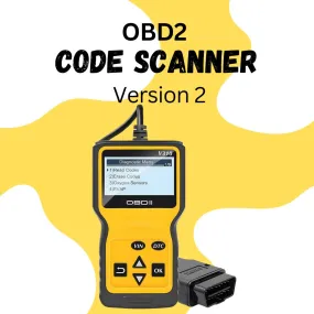 OBD2 Scanner Professional Version 2 - Connects for Diagnostics and Error Code Removals and erasing