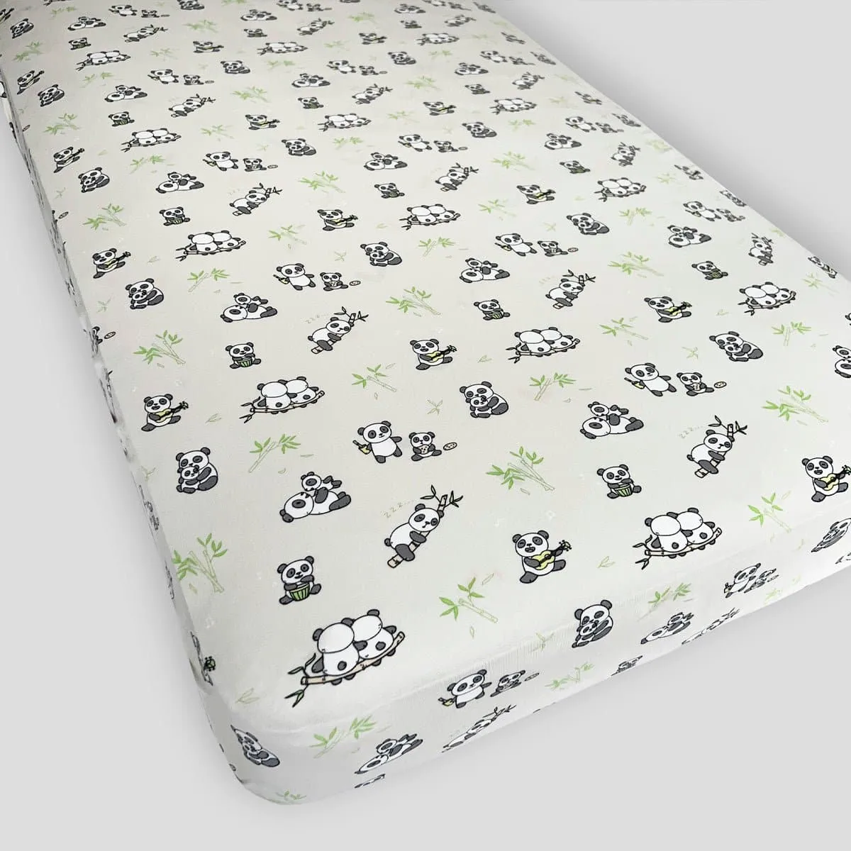 Panda Bamboo Crib Sheet