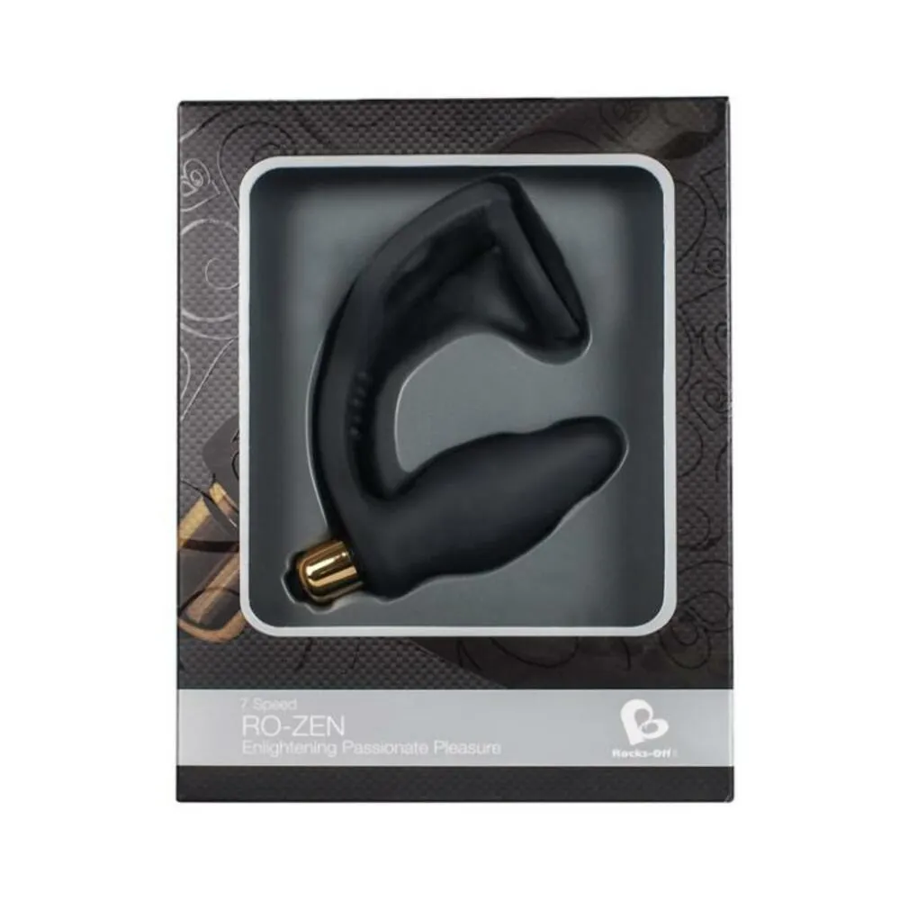 RO-Zen Black C Ring W/Vibrating Prostrate Probe