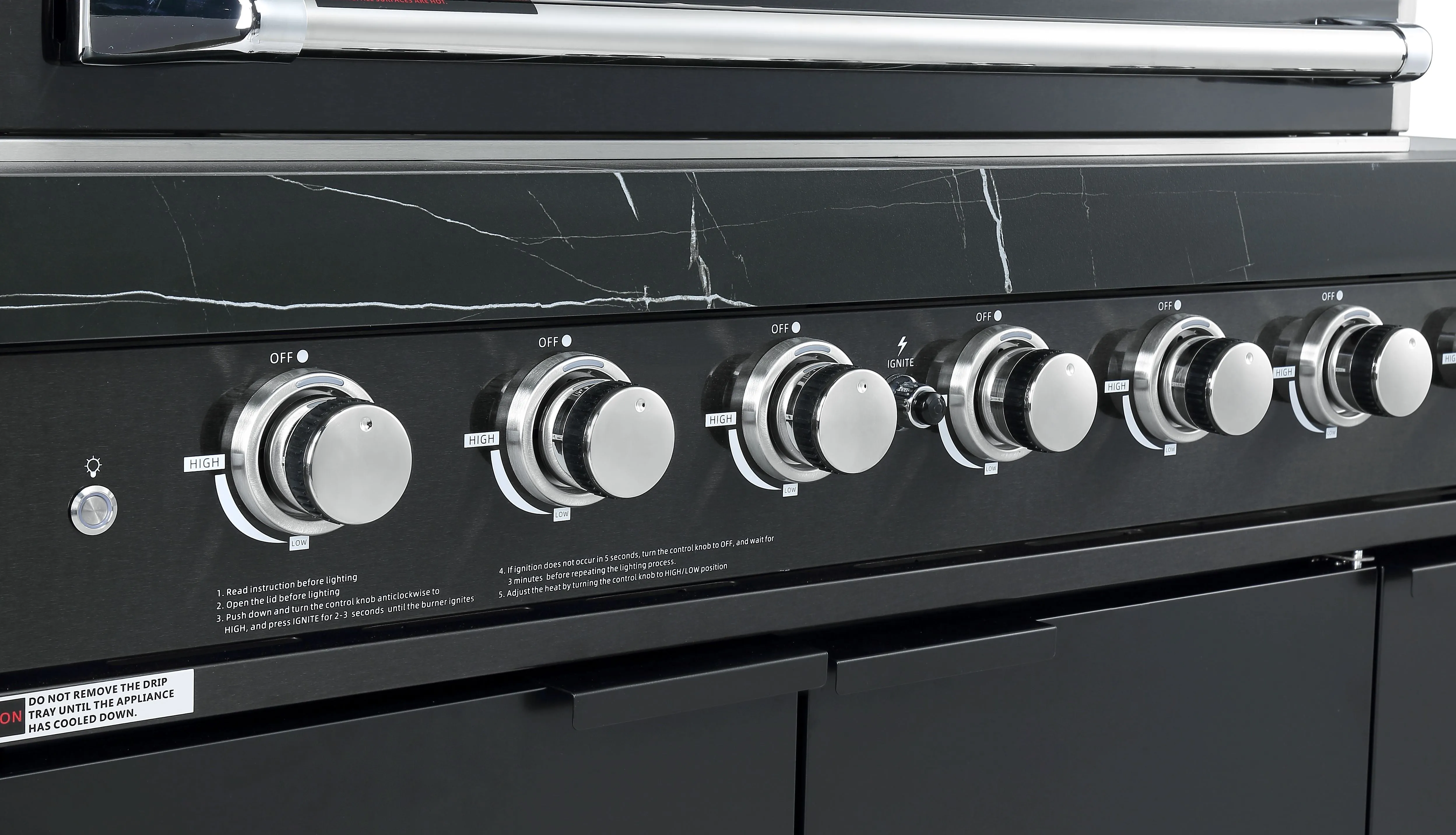 Rockpool Black 6B   188L Kegerator : Designer Outdoor Kitchen BBQ Package Inc Wok Burner, Fridge, Sink, Rotisserie & BBQ Covers.