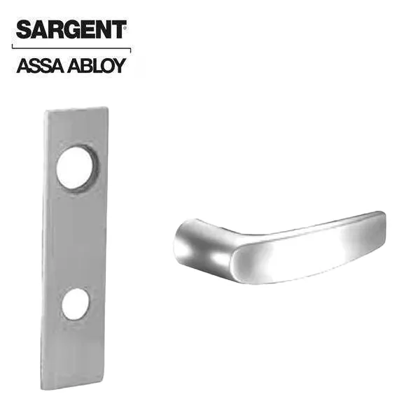 Sargent - 8200 Series - Line Lever Mortise Locks - LW1 Escutcheon B Lever - Satin Chrome - Grade 1