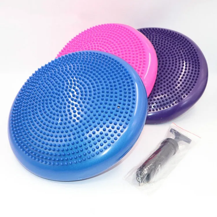 Thick Explosion-proof Yoga Special Massage Balance Cushion, Diameter: 33cm, Specification:With Gas Needle(Blue)