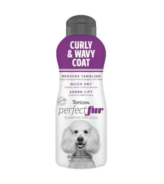 TropiClean PerfectFur Curly & Wavy Coat Shampoo For Dogs