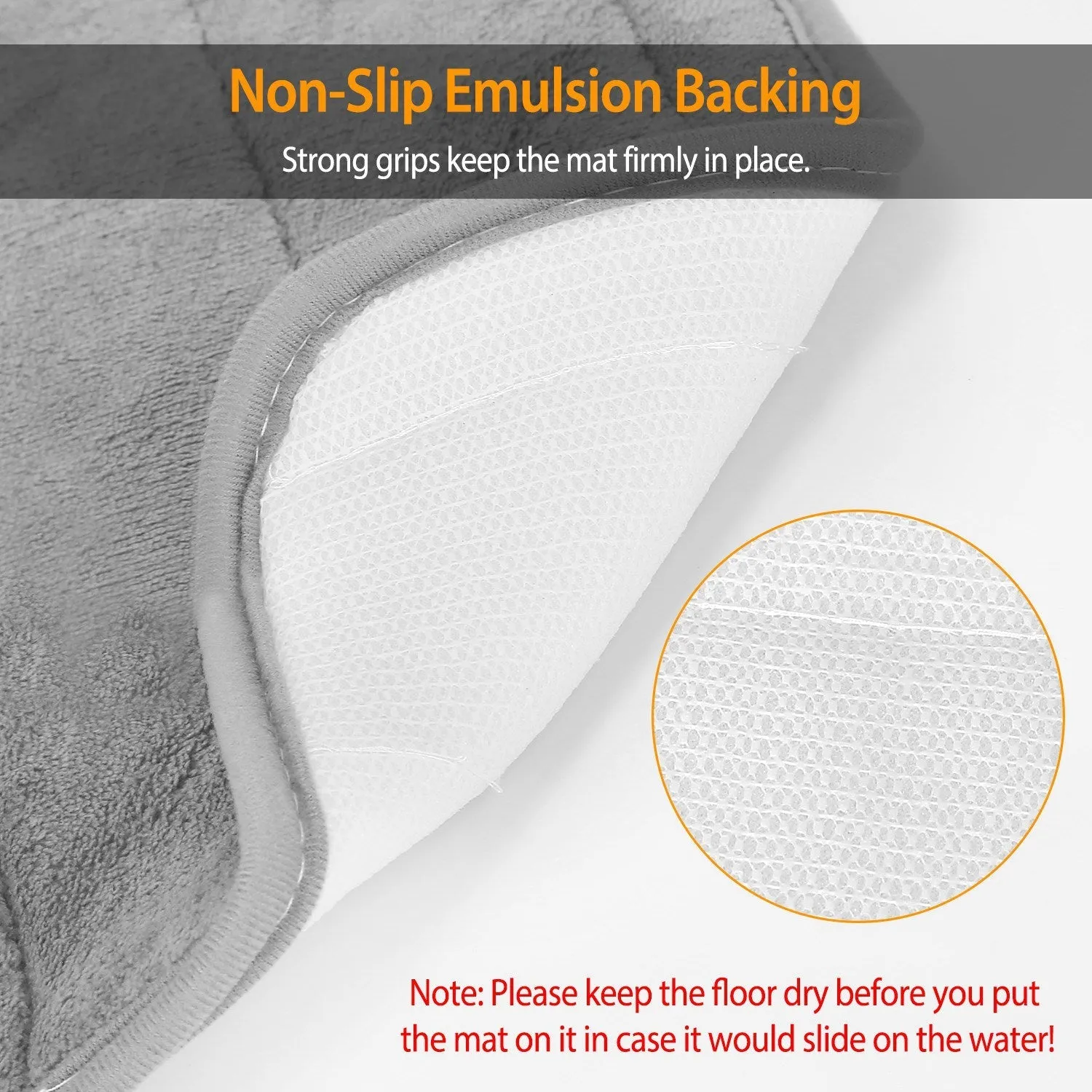 U Shaped Non-slip Toilet Mat