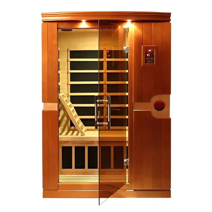 Venice 2 Person Low EMF FAR Infrared Sauna - Canadian Hemlock