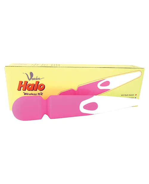 Voodoo Halo 10X Wireless Wand Vibrator: High-Power, Multi-Speed Rechargeable Massager