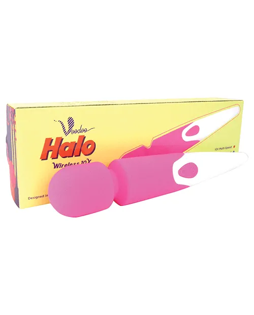 Voodoo Halo 10X Wireless Wand Vibrator: High-Power, Multi-Speed Rechargeable Massager