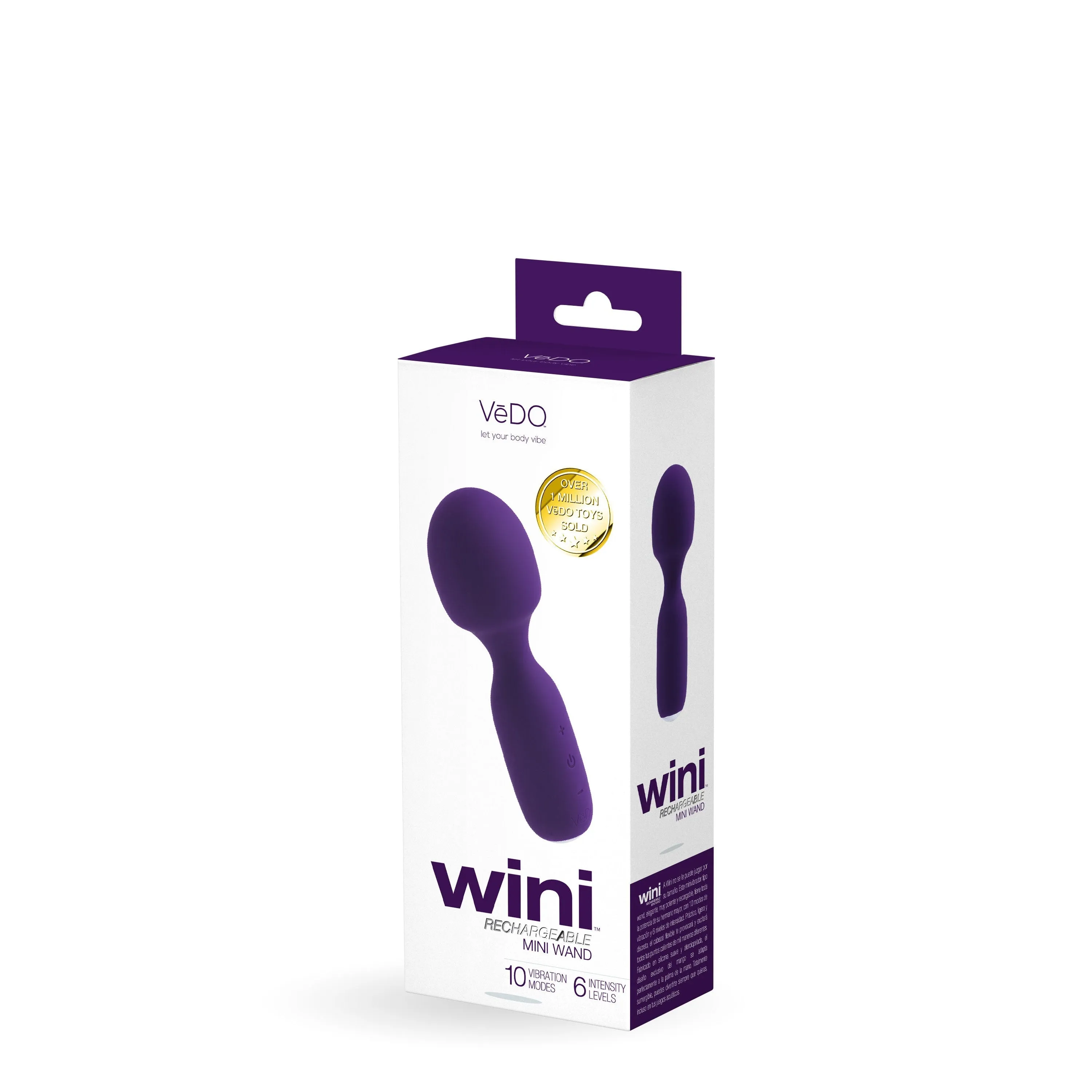 Wini Rechargeable Mini Wand - Purple